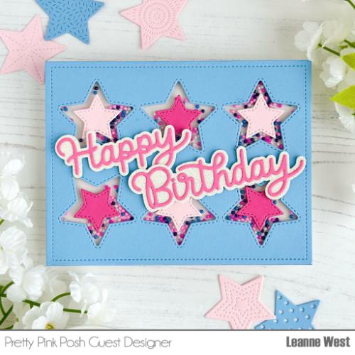 Pretty Pink Posh - Star Cover Plate Die