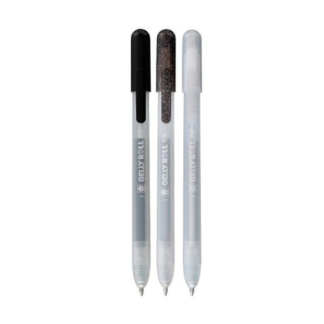 Sakura - Gelly Roll Retractable Special Mix Set Black Silver 3pcs
