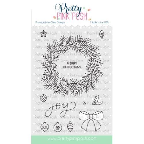 Pretty Pink Posh - Pine Wreath stamp set