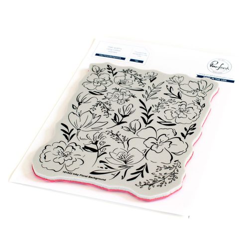 Pinkfresh Studio - Inky Floral Background stamp