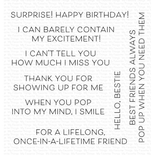 MFT - Pop-Up Phrases Stamp Set