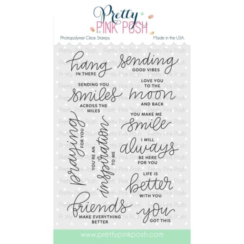 Pretty Pink Posh - Encouraging Greetings Stamp Set