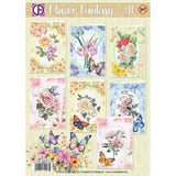 Creatief Art Flower Fantasy 01 Card Kit (RE2530-0159)