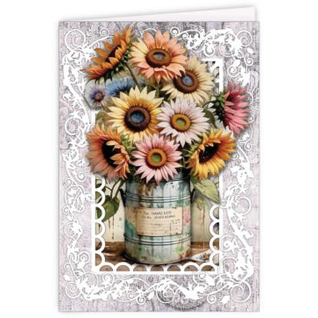 Creatief Art Antique Flowers 03 Card Kit (RE2530-0183)