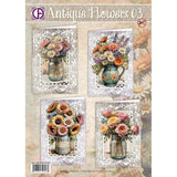 Creatief Art Antique Flowers 03 Card Kit (RE2530-0183)