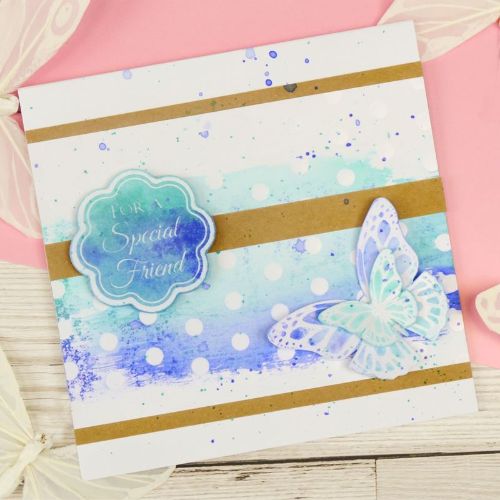 Hunkydory Crafts - Resist & Reveal Clear Foiled Essential Book of Sentiments