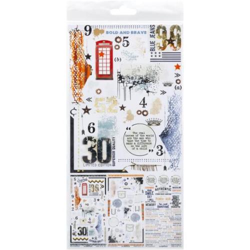 49 And Market Rub-On Transfer Set 6"X12" Rust & Revs 2.0 - Postage as per Actual