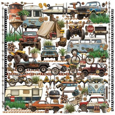 49 And Market Laser Cut Outs Elements, Rust & Revs 2.0 - Postage as per Actual