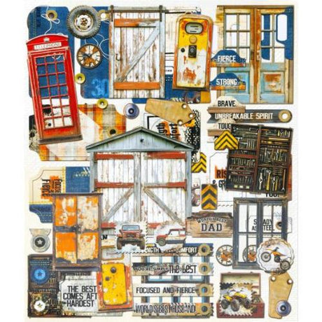 49 And Market Die-Cut Elements Rust & Revs 2.0