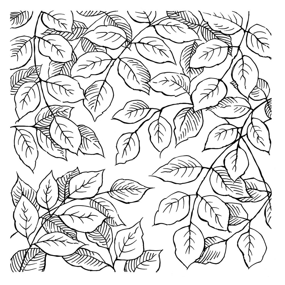 Spellbinders - Stampendous Leafy Lines Cling Rubber Stamp Set