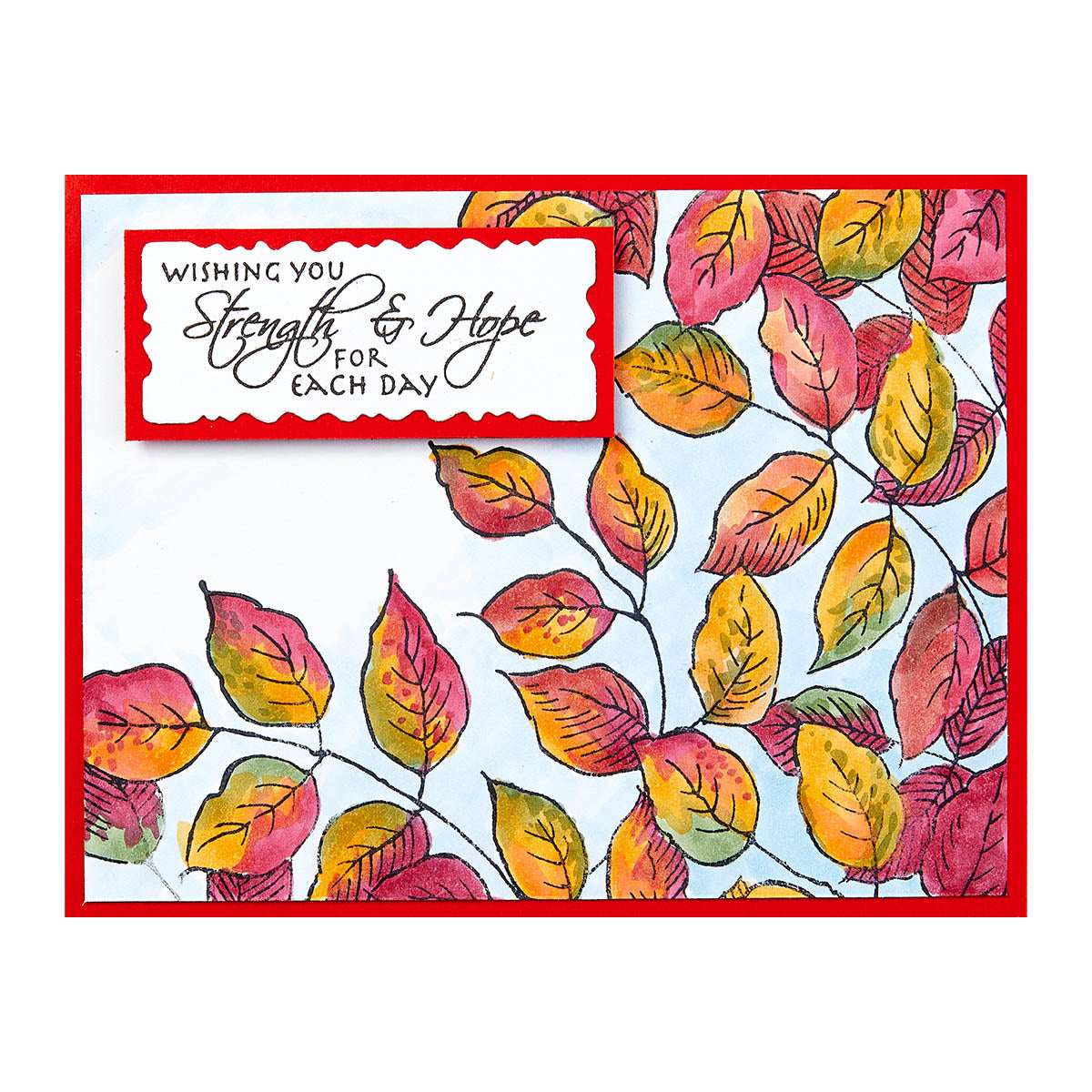 Spellbinders - Stampendous Leafy Lines Cling Rubber Stamp Set