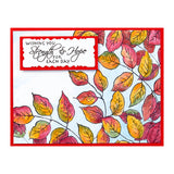 Spellbinders - Stampendous Leafy Lines Cling Rubber Stamp Set