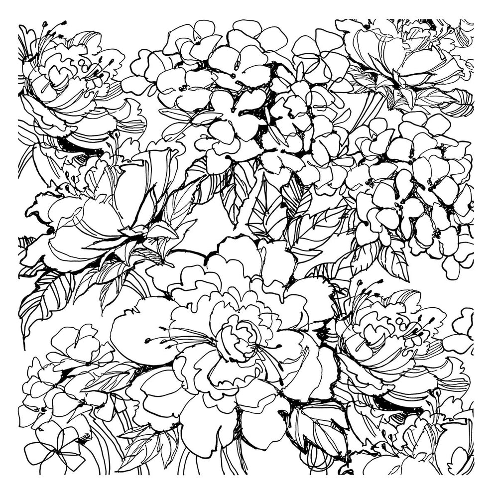 Spellbinders - Stampendous Floral Garden Cling Rubber Stamp Set