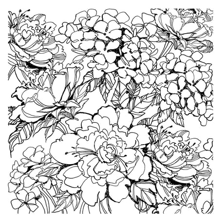 Spellbinders - Stampendous Floral Garden Cling Rubber Stamp Set