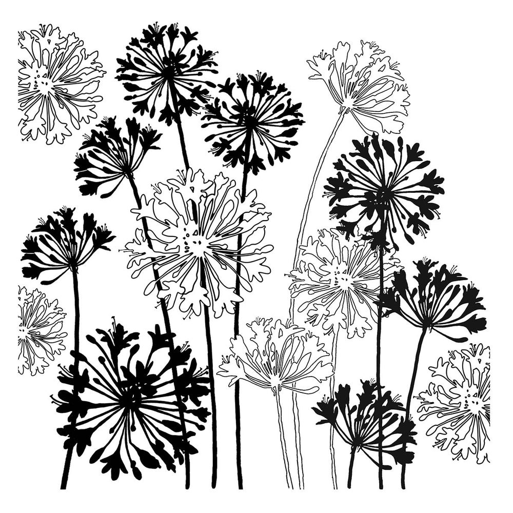 Spellbinders - Stampendous Agapanthus Cling Rubber Stamp Set