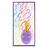 Spellbinders - Stampendous Streamers Cling Rubber Stamp Set