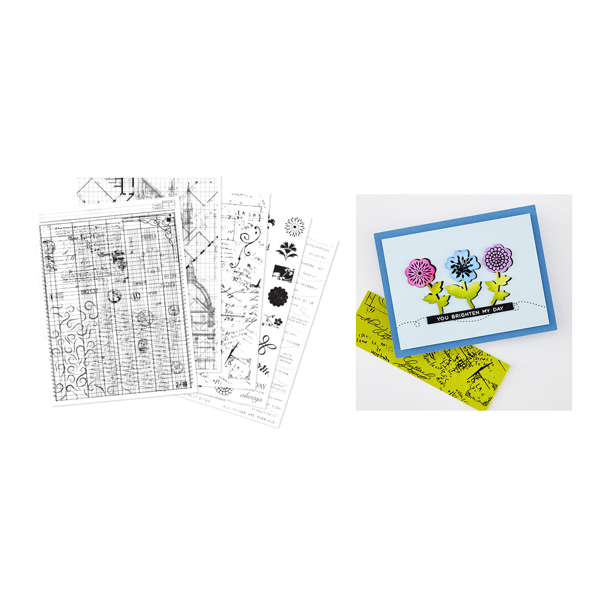 Hero Arts Grids & Icons Mixed Media Hero Transfers