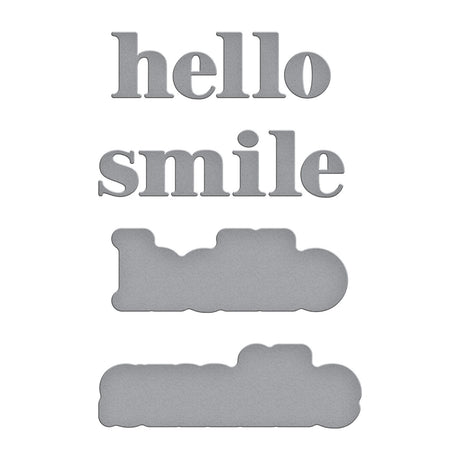 Spellbinders - Hello Smile Etched Dies