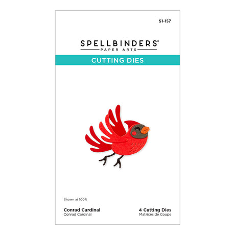 Spellbinders - Conrad Cardinal Etched Dies from the Dancin' Christmas Friends Collection