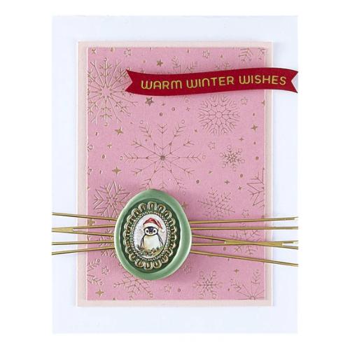 Spellbinders - Frame Inserts Etched Dies for Coordinating Wax Seals from the Holiday Magic Collection