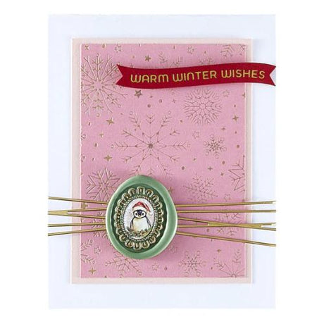 Spellbinders - Frame Inserts Etched Dies for Coordinating Wax Seals from the Holiday Magic Collection