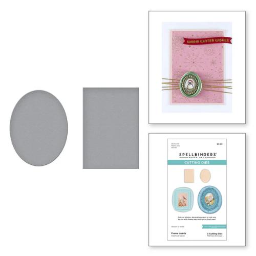 Spellbinders - Frame Inserts Etched Dies for Coordinating Wax Seals from the Holiday Magic Collection