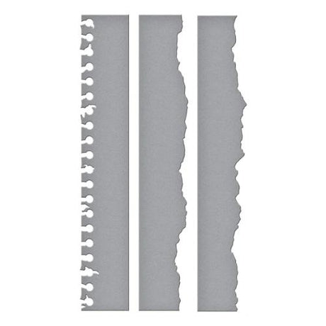 Spellbinders - Torn Paper Edges Etched Dies from the Take Note Collection