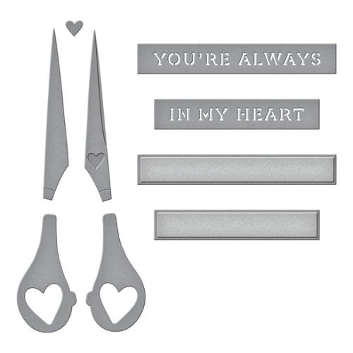 Spellbinders - Sharon's Scissors Etched Dies in Honor of Sharon Klima