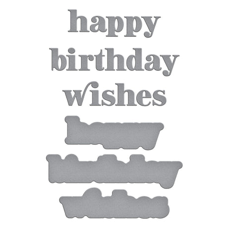 Spellbinders - Happy Birthday Wishes Etched Dies