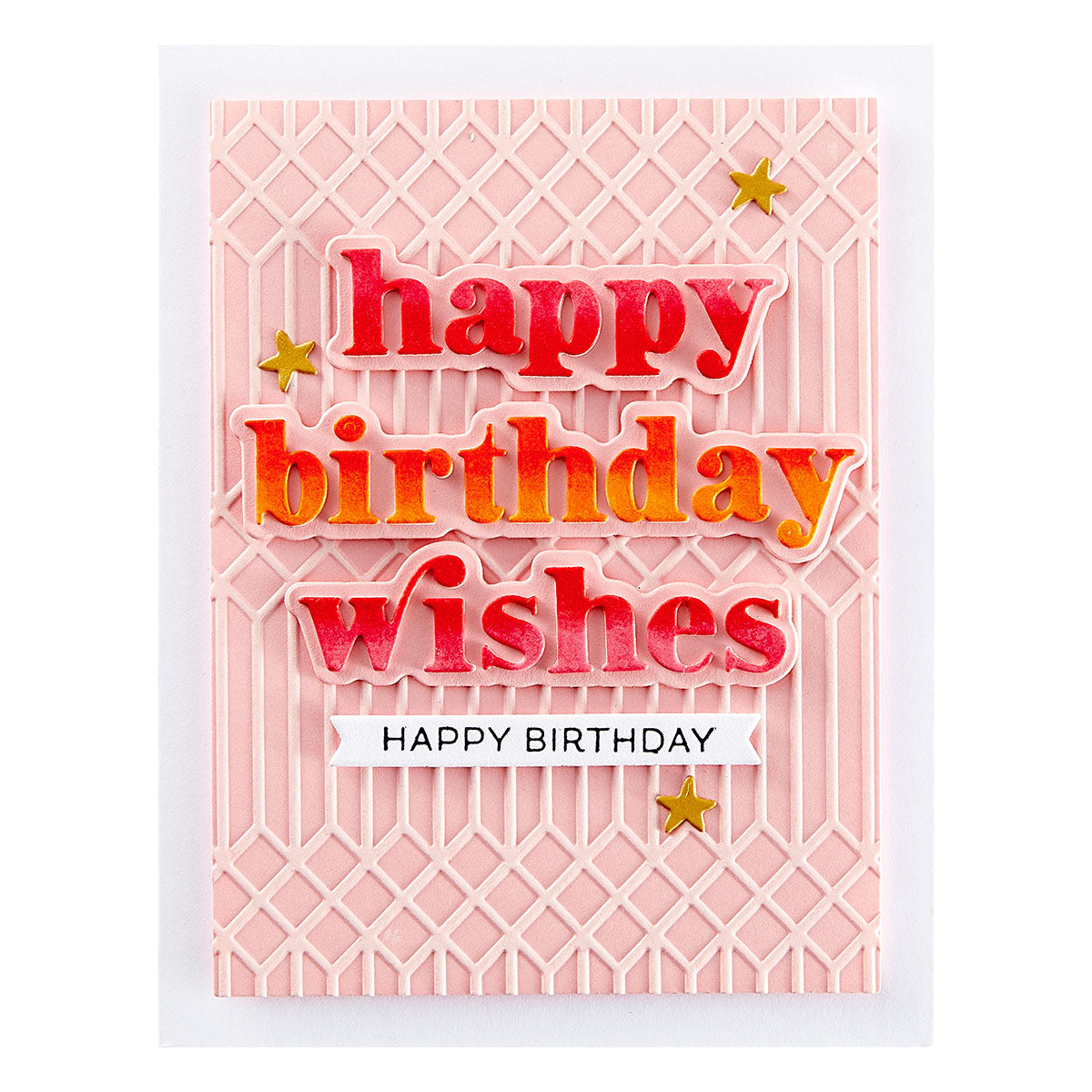 Spellbinders - Happy Birthday Wishes Etched Dies