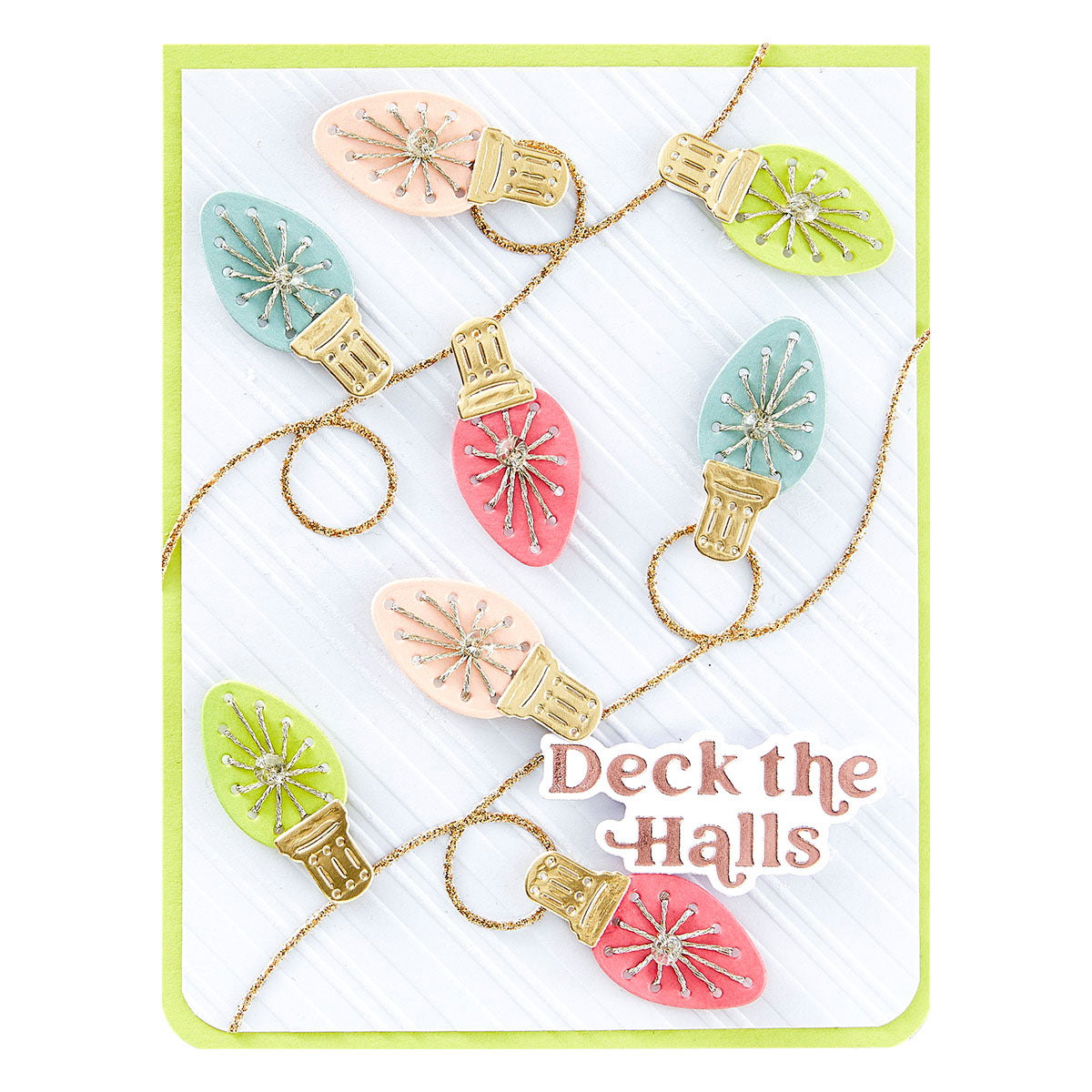 Spellbinders - Stitched String Lights Etched Dies from the Stitched Bright Collection