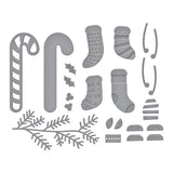 Spellbinders - Faux Embroidered Stockings Etched Dies