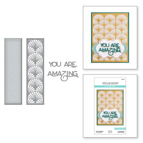 Spellbinders - You're Amazing Etched Dies by Becca Feeken