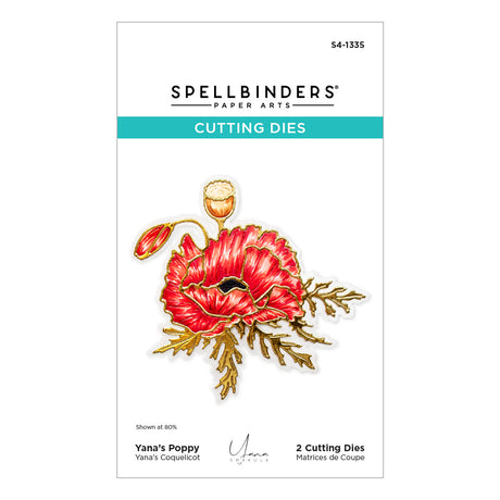 Spellbinders - Yana's Poppy Etched Dies from the Yana's Poppies Collection by Yana Smakula
