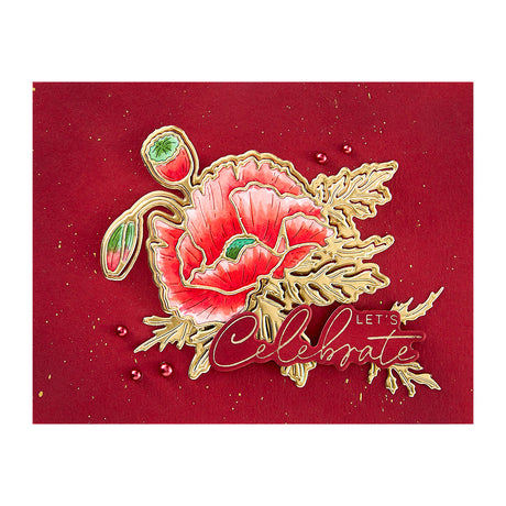 Spellbinders - Yana's Poppy Etched Dies from the Yana's Poppies Collection by Yana Smakula