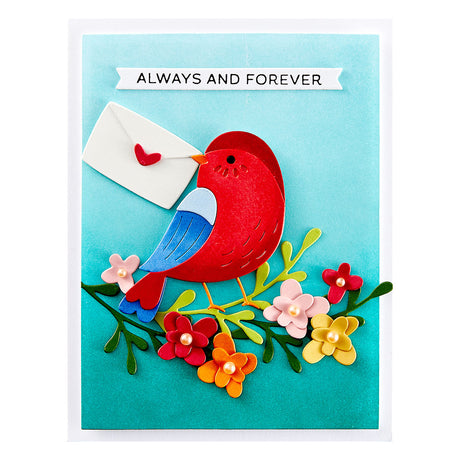 Spellbinders - Love Note Bird Etched Dies