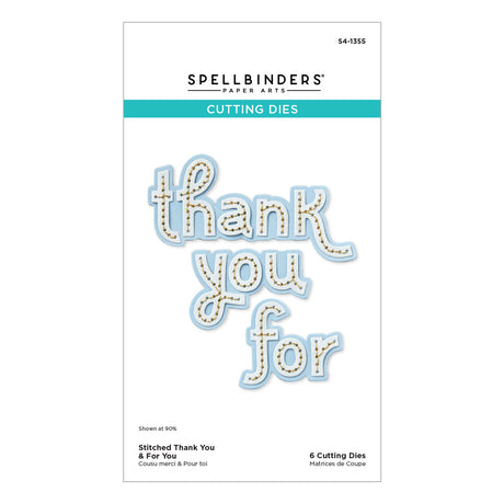 Spellbinders - Stitched Thank You & For You Etched Dies