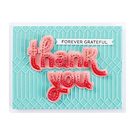 Spellbinders - Stitched Thank You & For You Etched Dies
