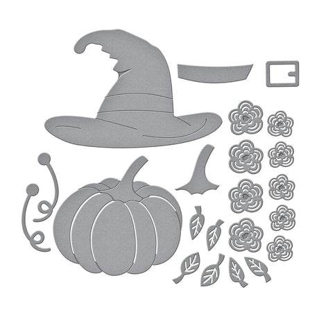 Spellbinders - Faux Embroidered Pumpkin Etched Dies