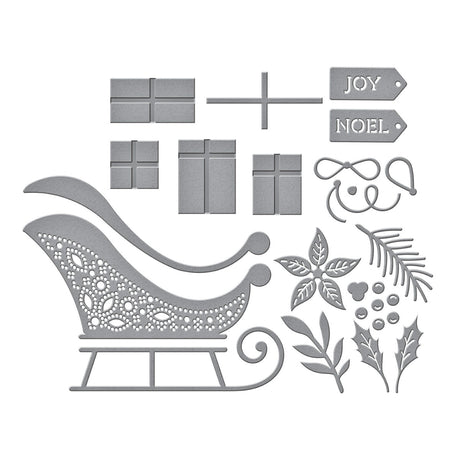 Spellbinders - Delivering Joy Sleigh Etched Dies