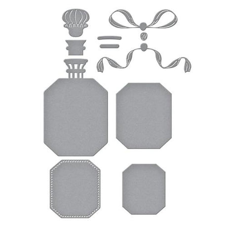 Spellbinders - Gorgeous You Perfume Bottle Etched Dies from the Gorgeous You Collection
