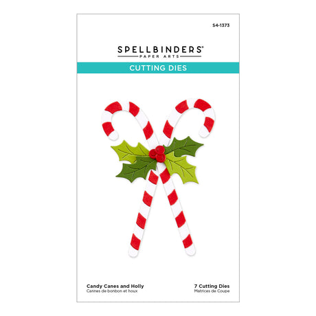 Spellbinders - Candy Canes and Holly Etched Dies