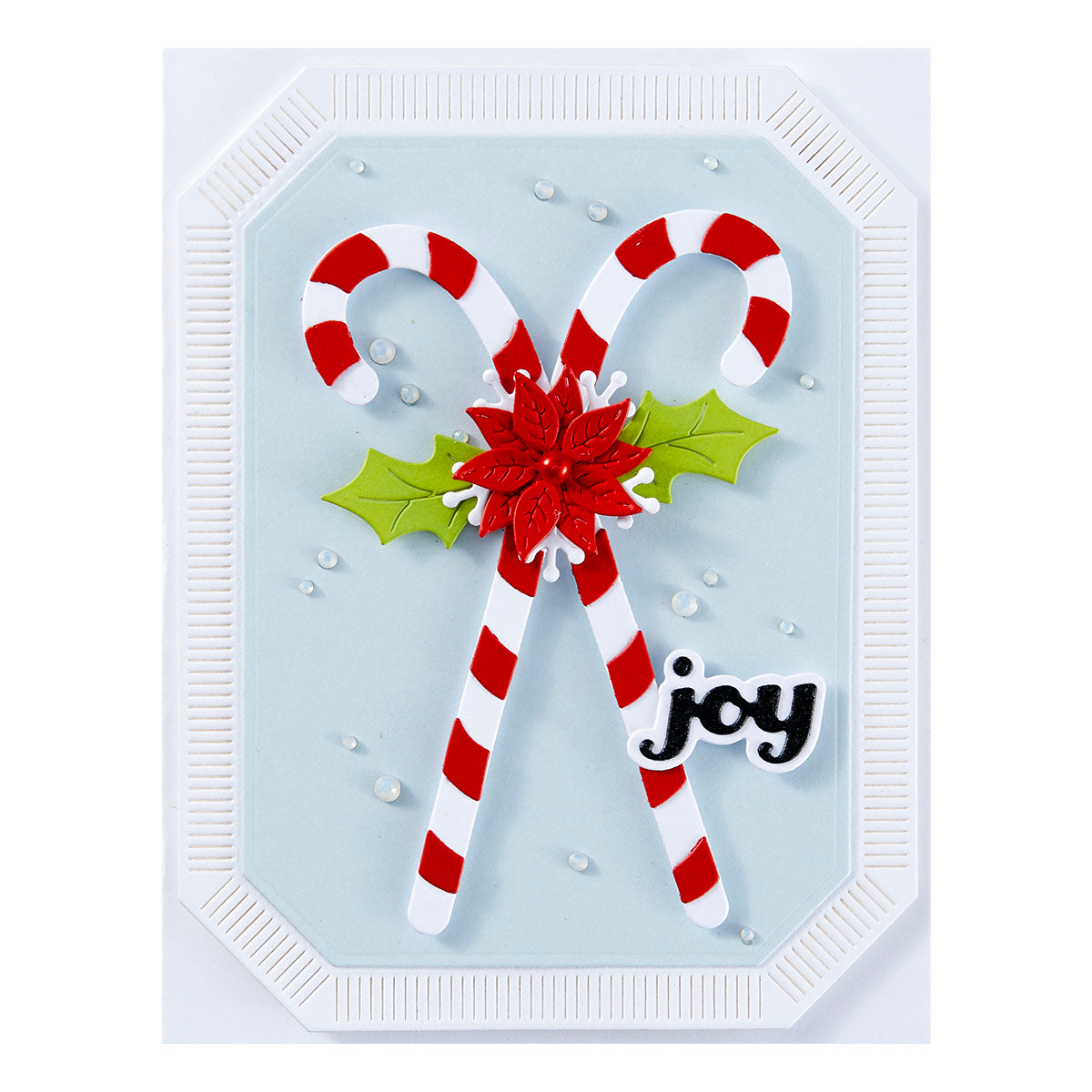 Spellbinders - Candy Canes and Holly Etched Dies