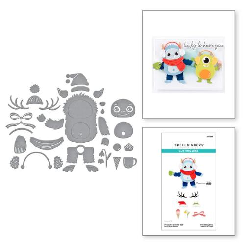 Spellbinders - Rocky the Dancin' Yeti Etched Dies from the Monster Friends Collection