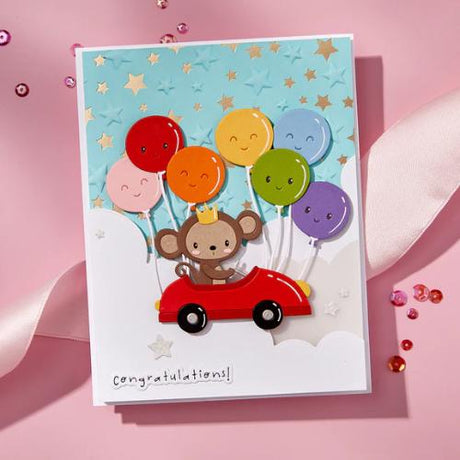 Spellbinders - Go Kart Go Etched Dies from the Little Smiles Collection