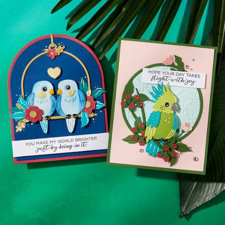 Spellbinders - Flying High Etched Dies from the Cheerful Chirps Collection