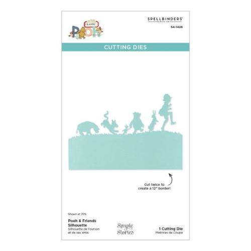 Spellbinders - Pooh & Friends Silhouette Etched Dies from the Say Cheese Classic Pooh Collection in Collaboration with Simple Stories