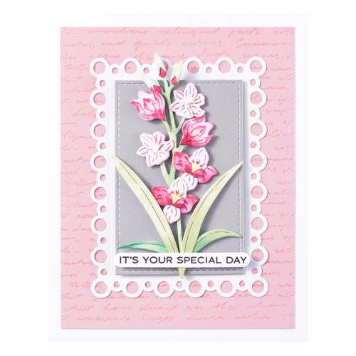 Spellbinders - Layered Gladiolus Etched Dies from the Wildflowers Collection by Lisa Horton