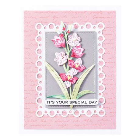Spellbinders - Layered Gladiolus Etched Dies from the Wildflowers Collection by Lisa Horton