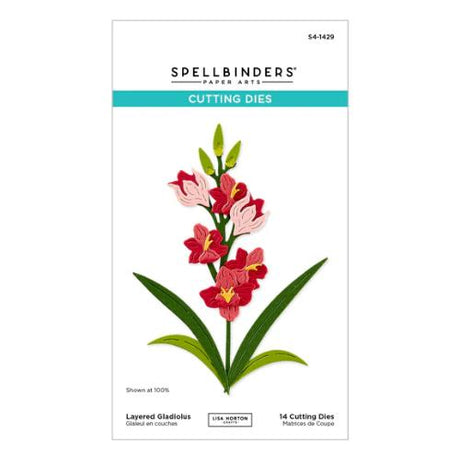 Spellbinders - Layered Gladiolus Etched Dies from the Wildflowers Collection by Lisa Horton